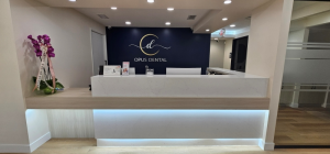 Front desk at Opus Dental in Fullerton